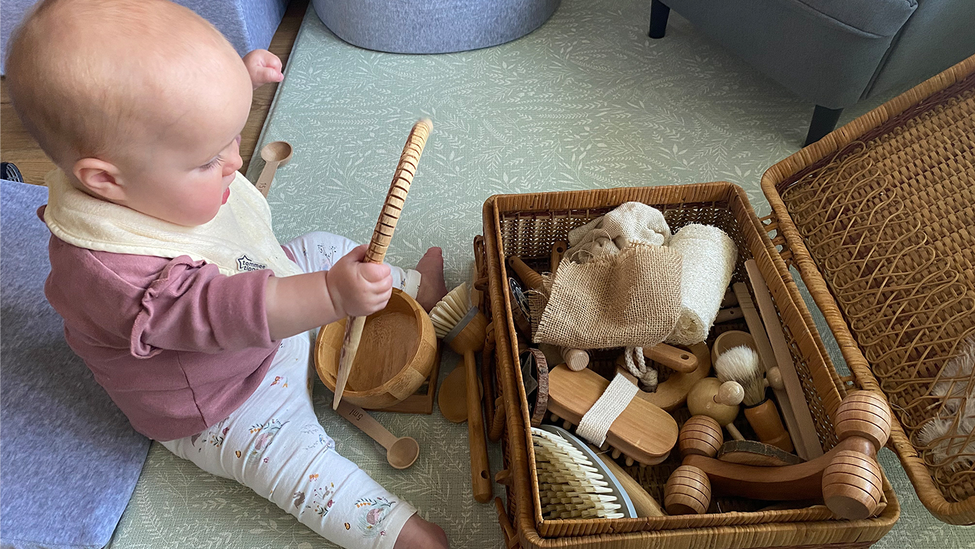 Treasure baskets for store infants